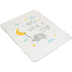 Плед Cangaroo Softy Wish upon a star 140x110 (White)