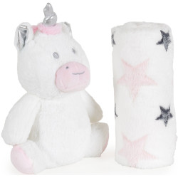 Плед Cangaroo Unicorn Stars 90x75 (White) Thumb