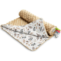 Плед Caretero Light Minky 75x100 (Cappucino/Twigs) Thumb