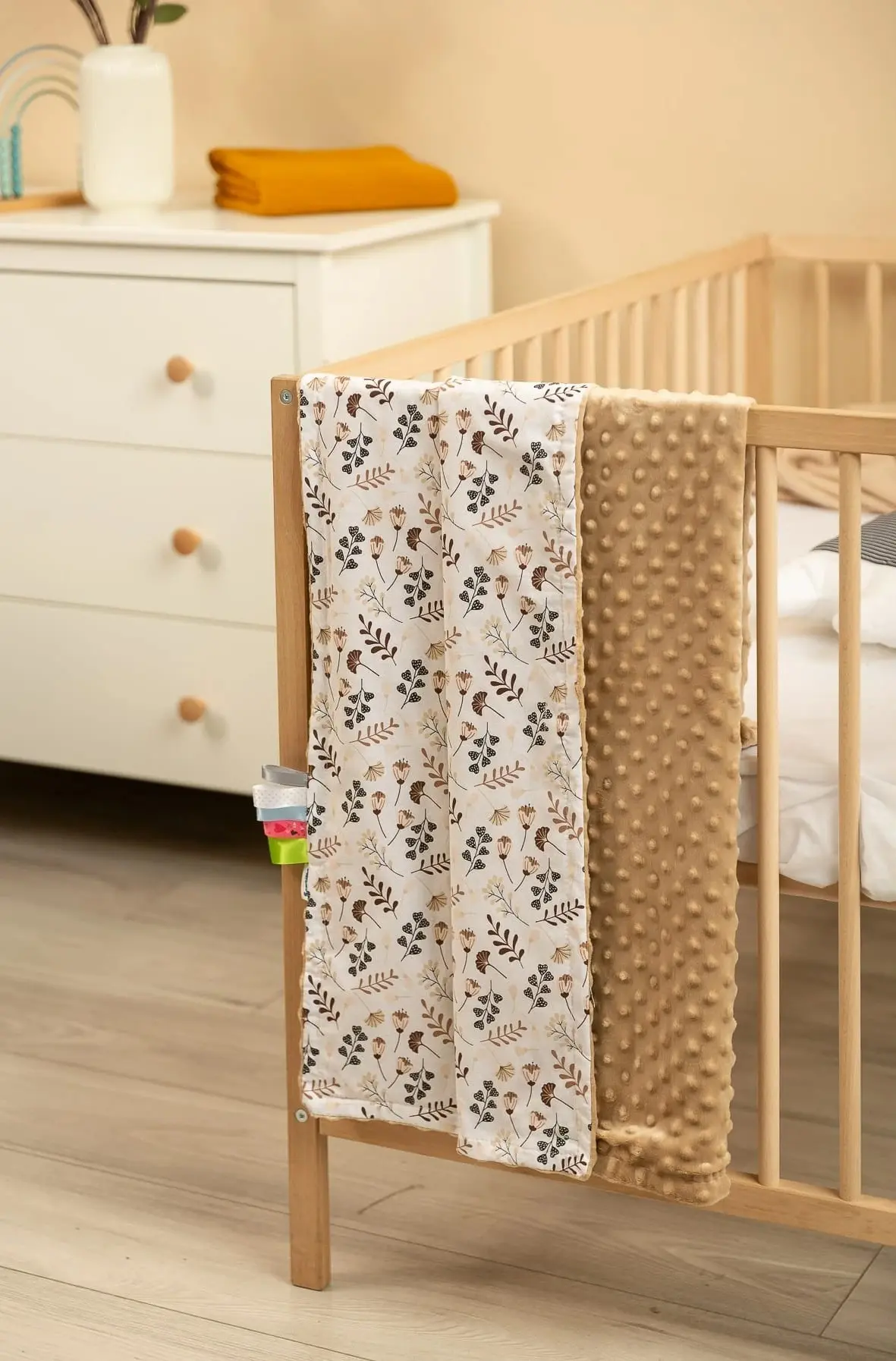 Плед Caretero Light Minky 75x100 (Cappucino/Twigs) - 4