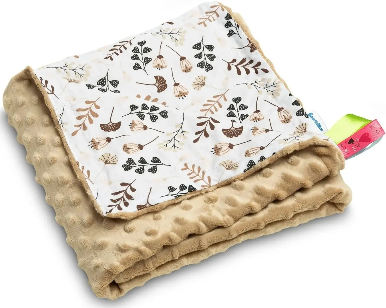 Плед Caretero Light Minky 75x100 (Cappucino/Twigs)