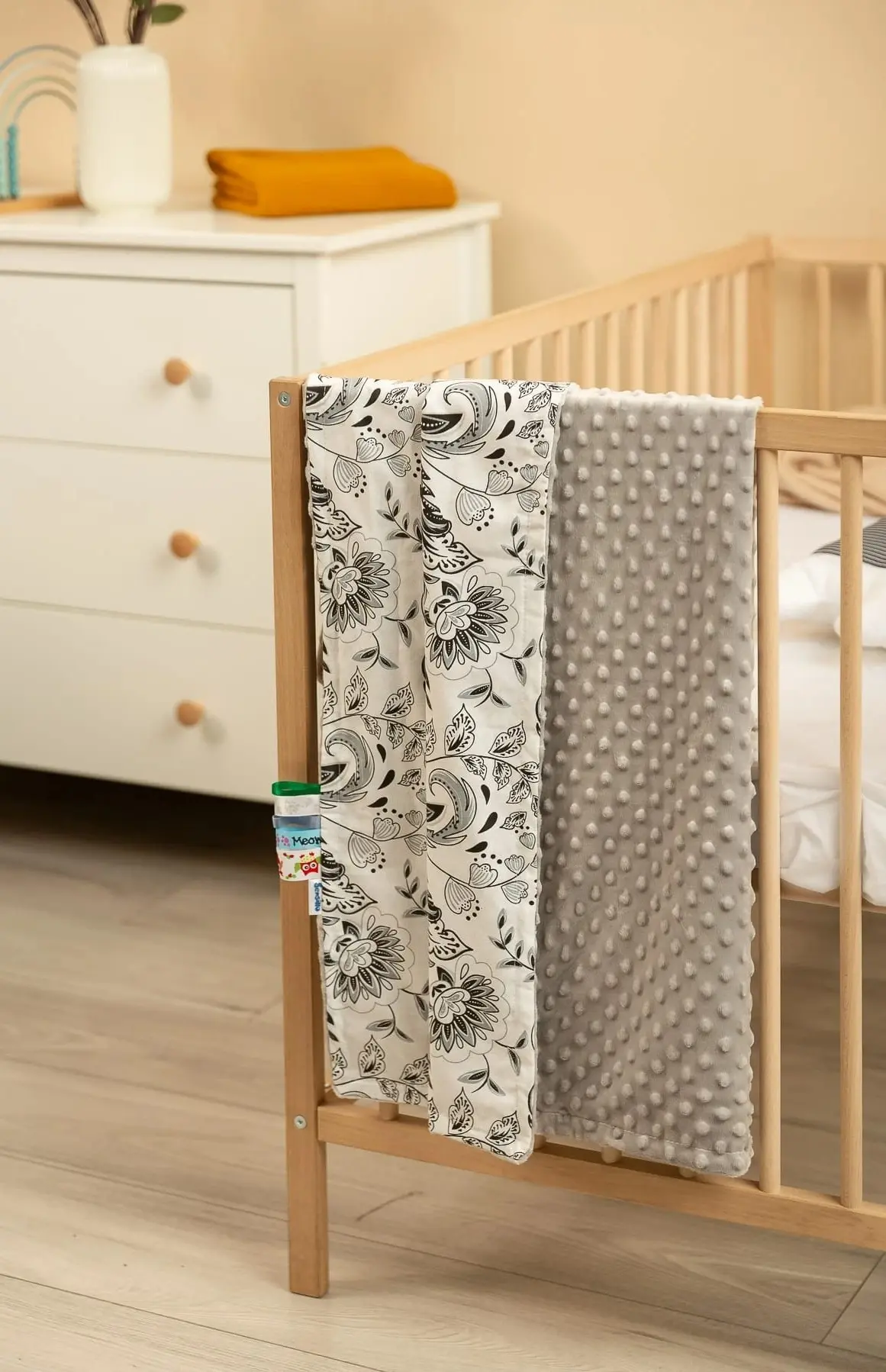 Плед Caretero Light Minky 75x100 (Grey/Folk) - 4