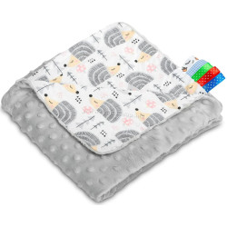 Плед Caretero Light Minky 75x100 (Hedgehogs/Grey)