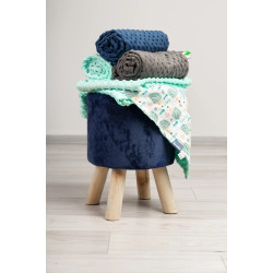 Плед Caretero Light Minky 75x100 (Hedgehogs/Grey) Thumb