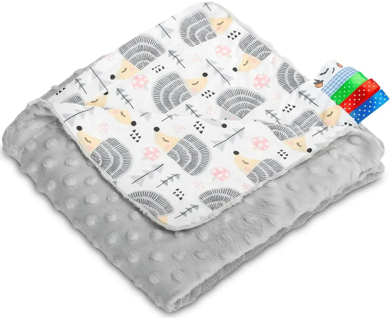 Плед Caretero Light Minky 75x100 (Hedgehogs/Grey)