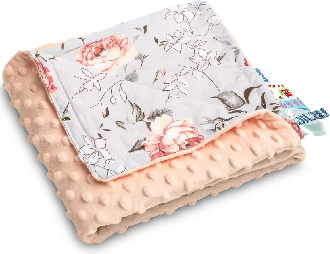Плед Caretero Light Minky 75x100  (Peach/Magical Garden)