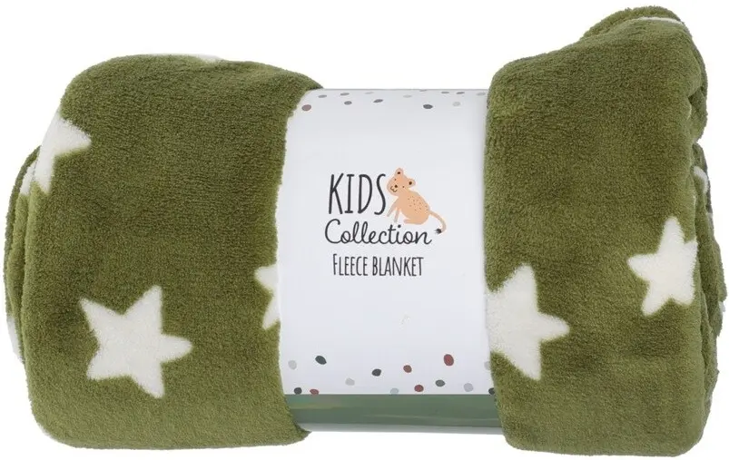 Плед H&S Stars 130x160 (Green) - 2