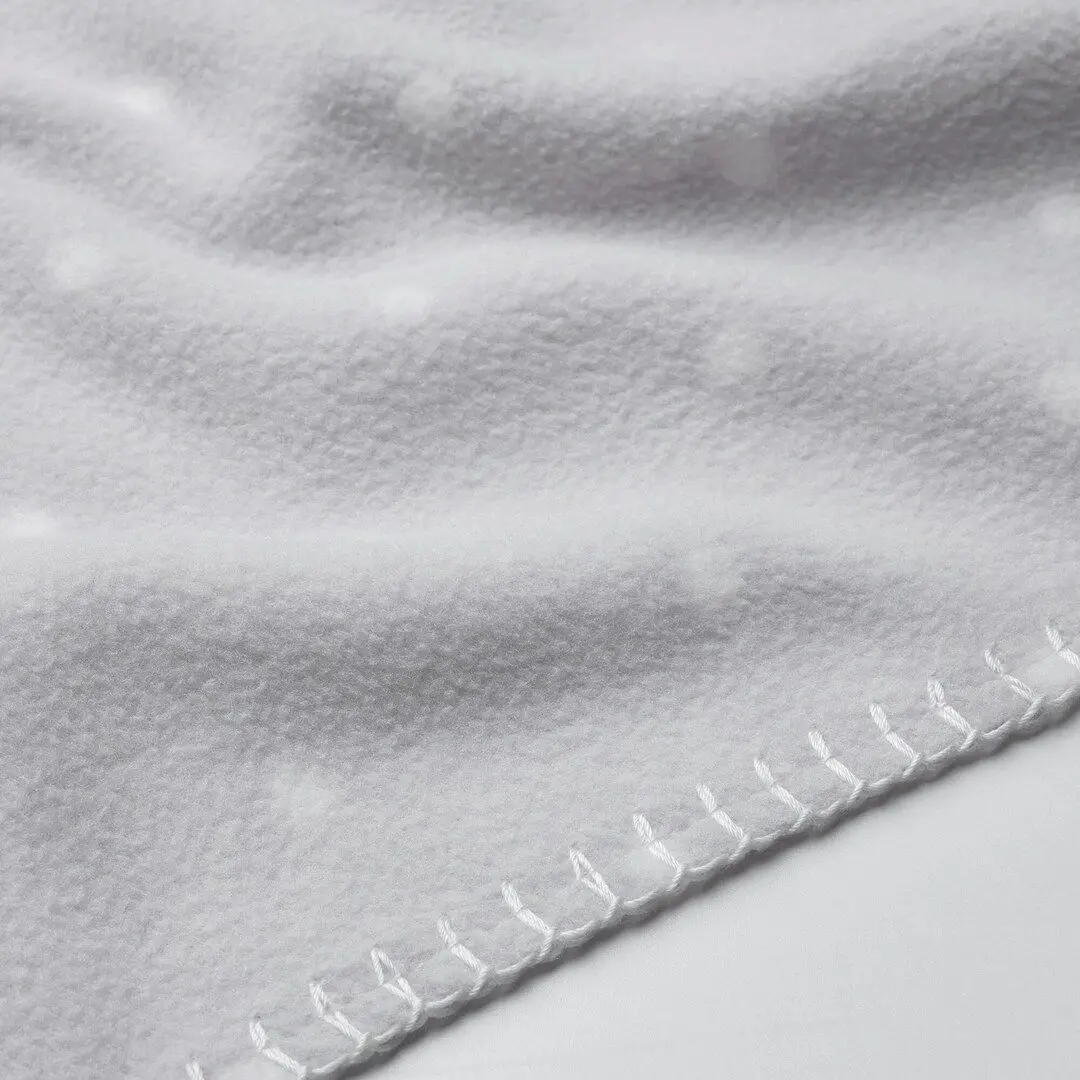 Плед детский Ikea Len 70x90 (Светло-Серый/Белый) - 2
