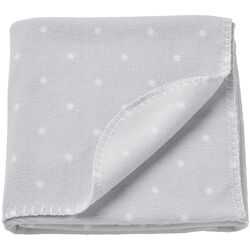 Плед детский Ikea Len 70x90 (Светло-Серый/Белый)