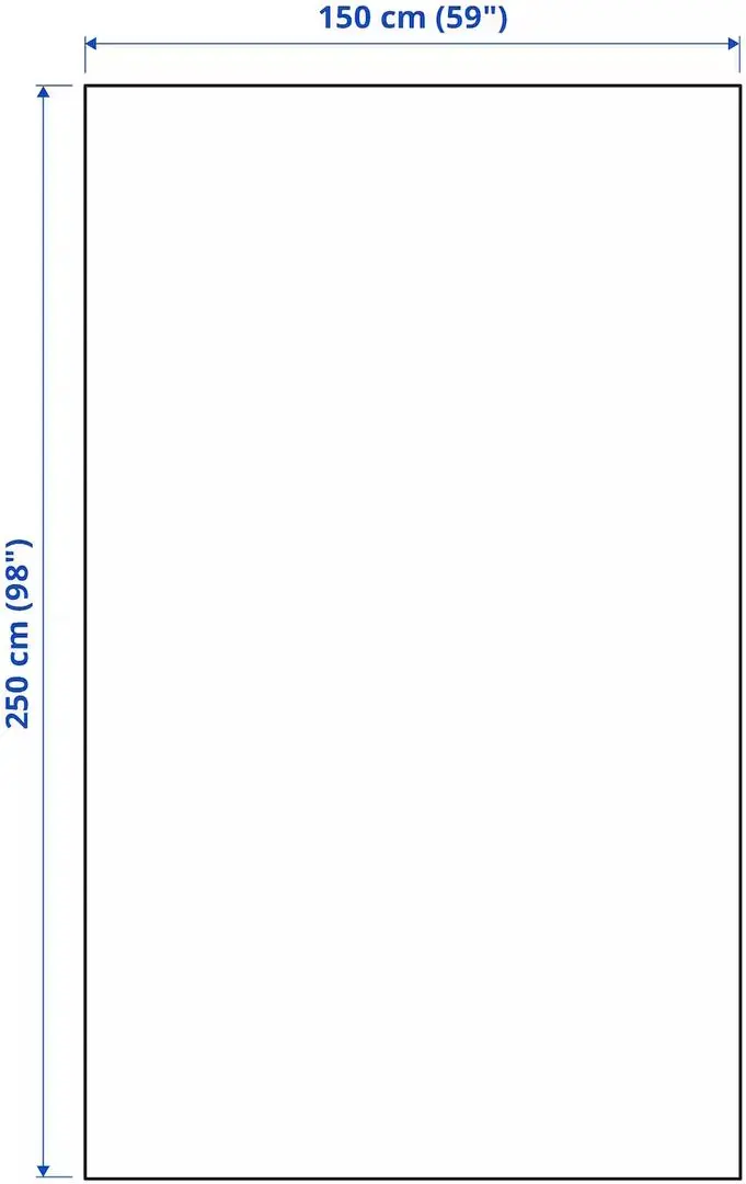 Покрывало Ikea Indira 150x250 (Тёмно-серо-синий)