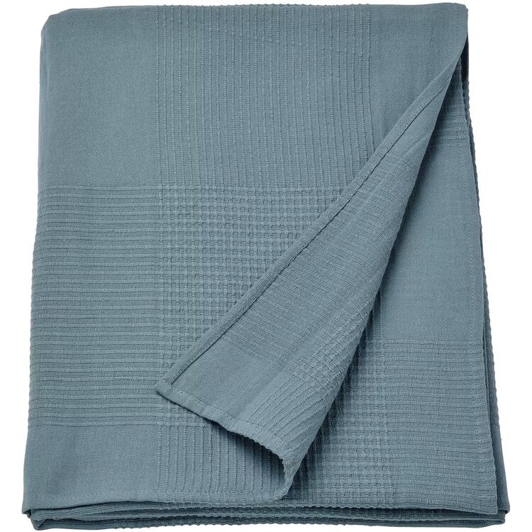 Cuvertură Ikea Indira 230x250 (Gri inchis-albastru)