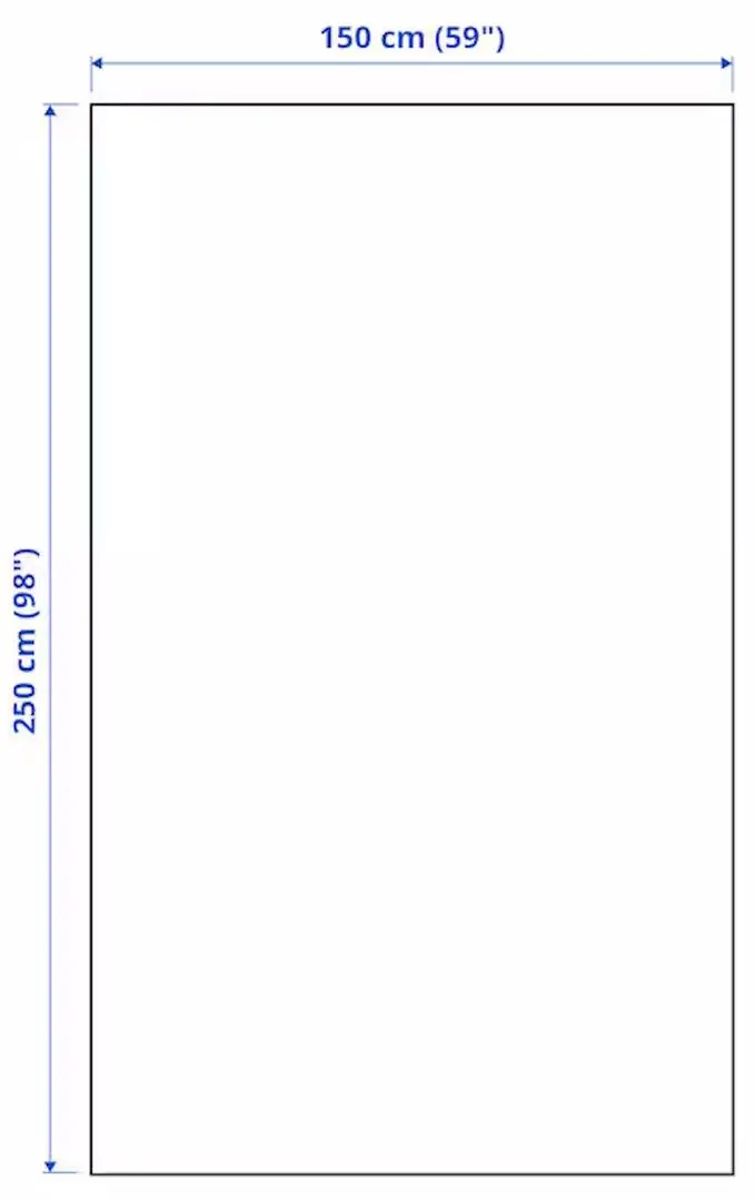 Cuvertura Ikea Jakobslilja 150x250 (Alb/Antracit)