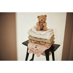 Patura pentru copii cu gluga Jollein Bear Boucle 100x105 (Oatmeal) Thumb