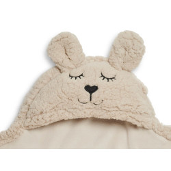 Patura pentru copii cu gluga Jollein Bunny 100x105 (Nougat) Thumb