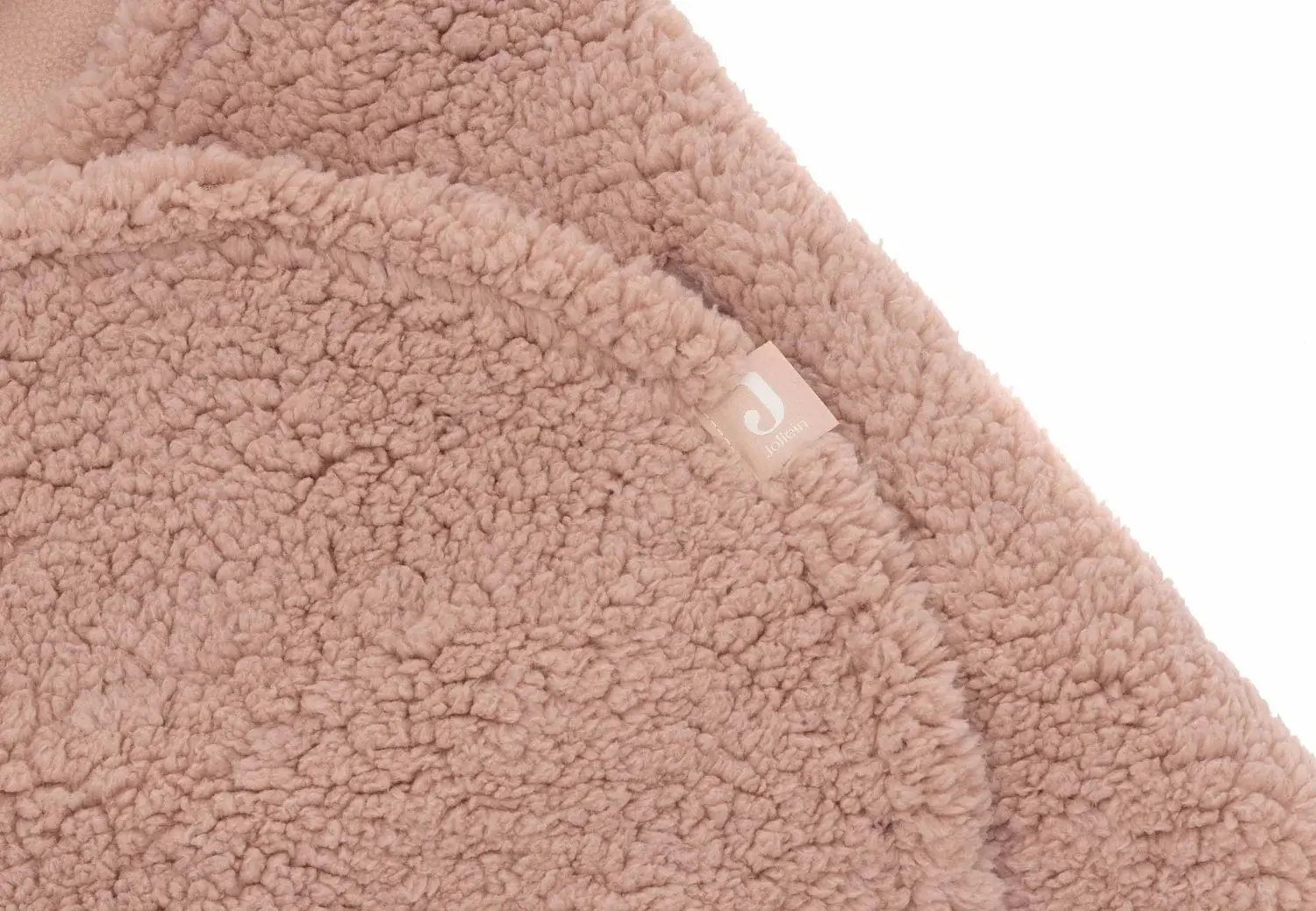 Patura pentru copii cu gluga Jollein Bunny 100x105 (Wild Rose) - 6