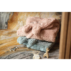 Patura pentru copii cu gluga Jollein Bunny 100x105 (Wild Rose) Thumb