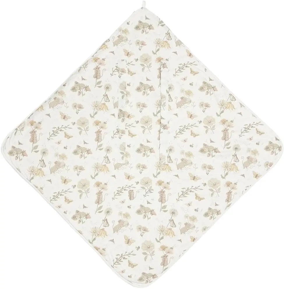 Детский плед с капюшоном Jollein Dreamy 85x85 (Mouse) - 2