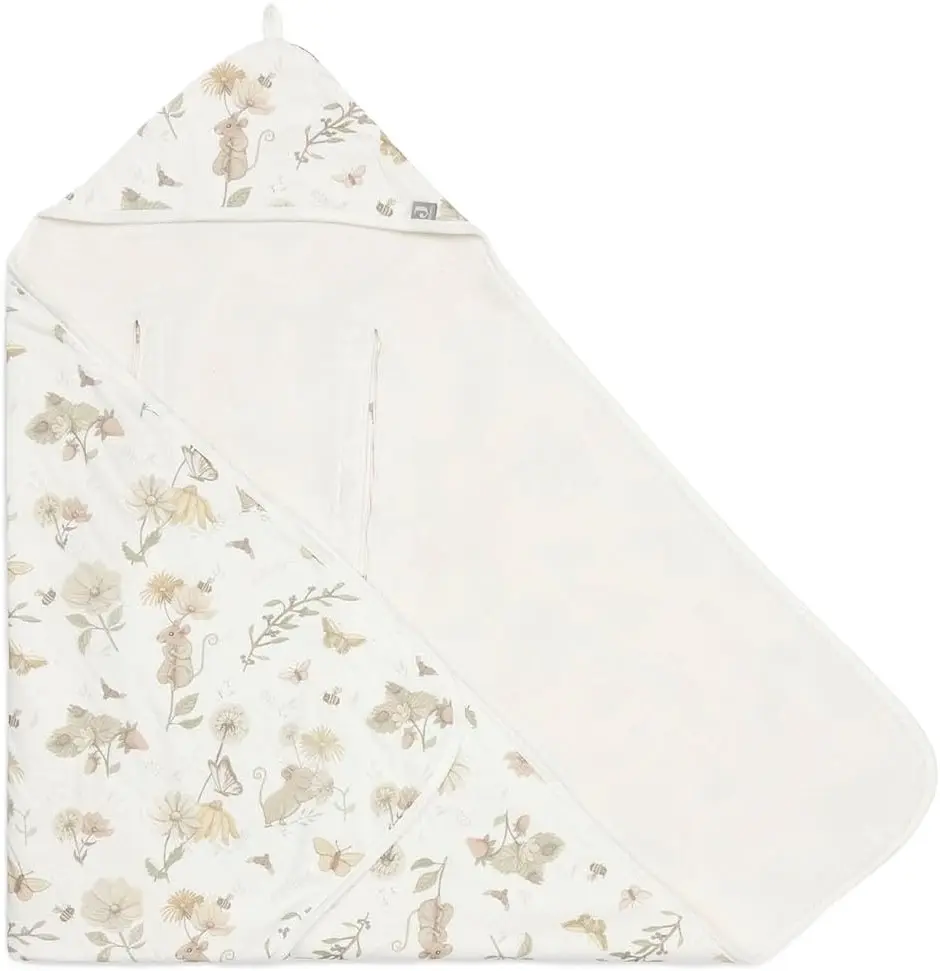 Детский плед с капюшоном Jollein Dreamy 85x85 (Mouse) - 3