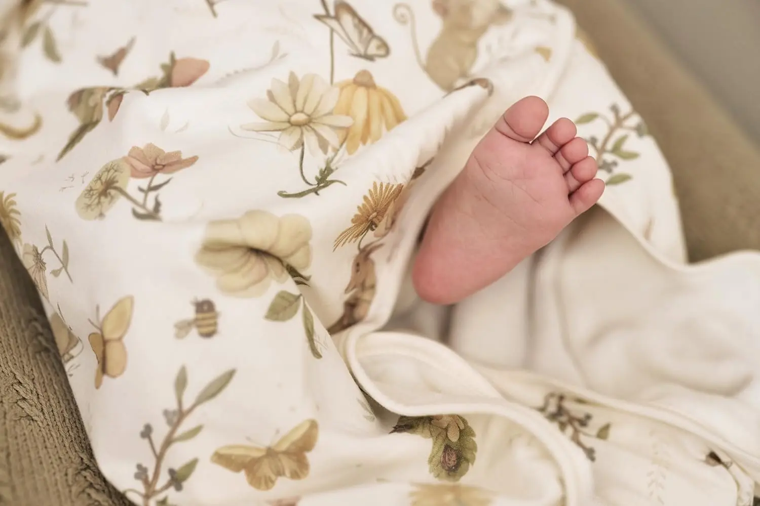 Детский плед с капюшоном Jollein Dreamy 85x85 (Mouse) - 7