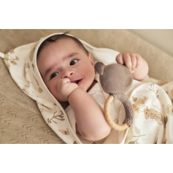 Детский плед с капюшоном Jollein Dreamy 85x85 (Mouse) Thumb