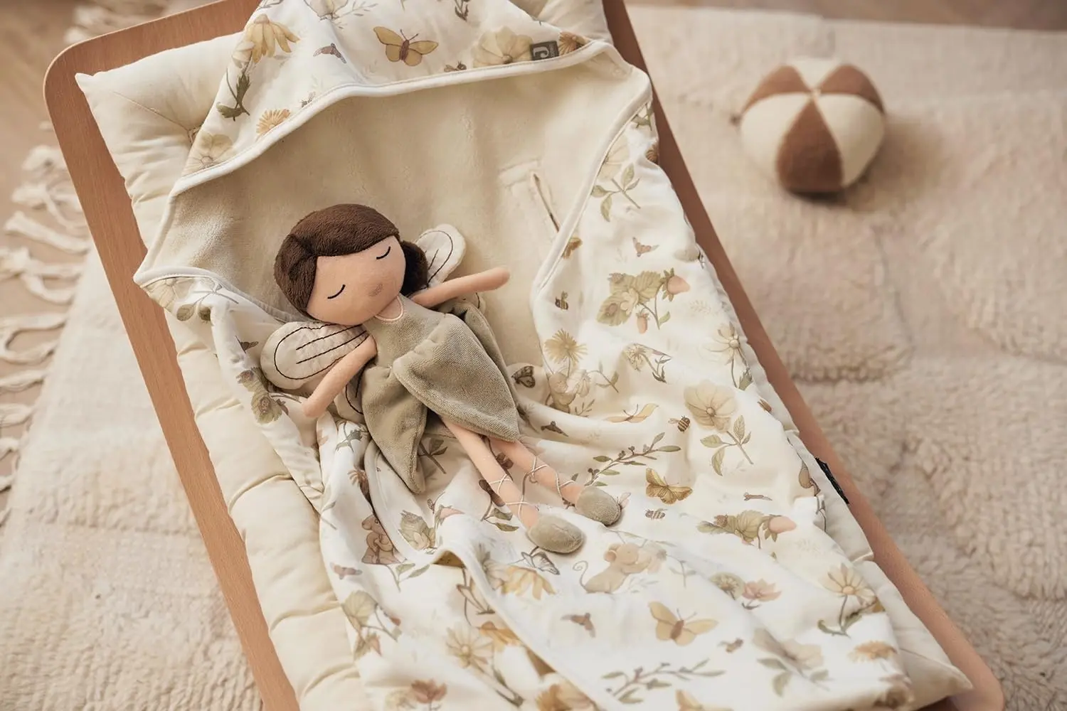 Детский плед с капюшоном Jollein Dreamy 85x85 (Mouse) - 9