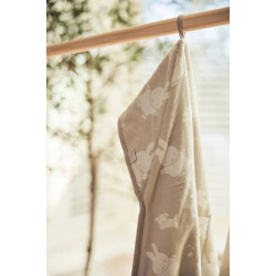 Детский плед с капюшоном Jollein Miffy & Snuffy 85x85 (Nougat) Thumb