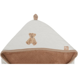 Patura pentru copii cu gluga Jollein Teddy Bear 85x85 (Brown) Thumb