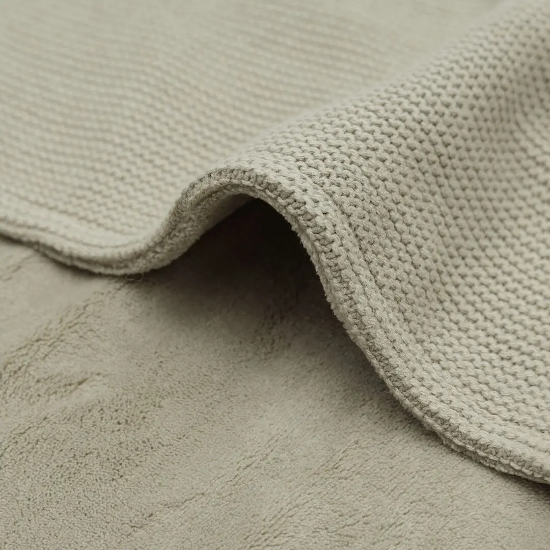 Плед детский Jollein Basic Knit 100x150 (Olive Green/Fleece)