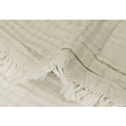 Paturа pentru copii Jollein Fringe 120x120 GOTS (Olive Green/Ivory) Thumb