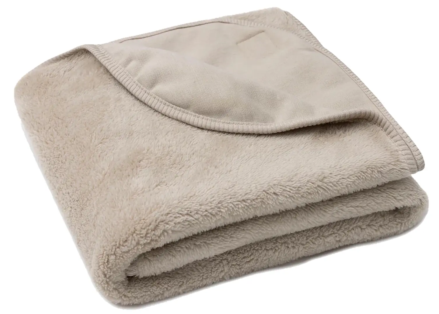 Patura Jollein Basic Jersey/Sherpa 75x100 (Warm Sand)