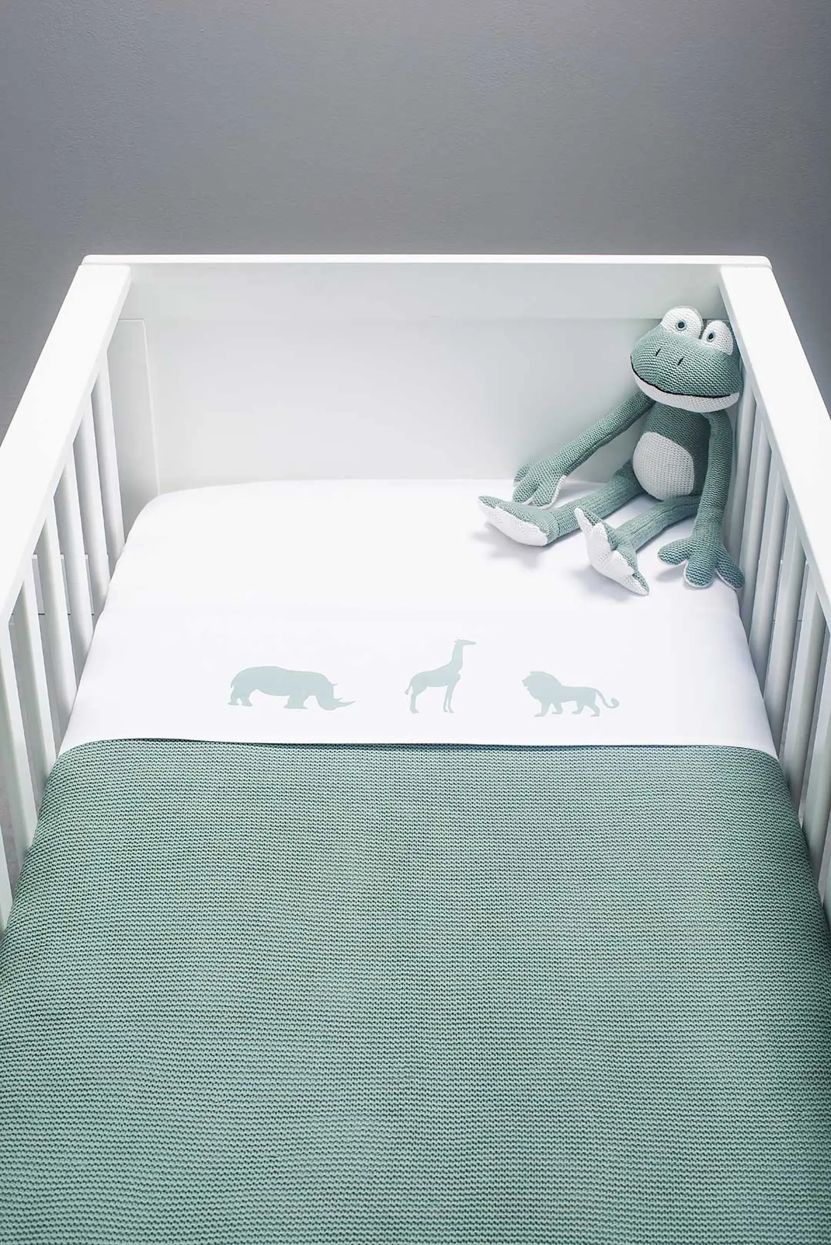 Patura Jollein Basic Knit 100x150 (Forest Green) - 4