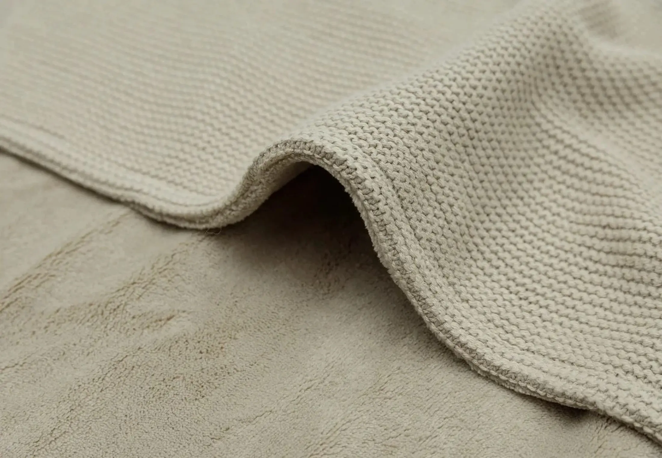 Patura Jollein Basic Knit Fleece 75x100 (Olive Green) - 4