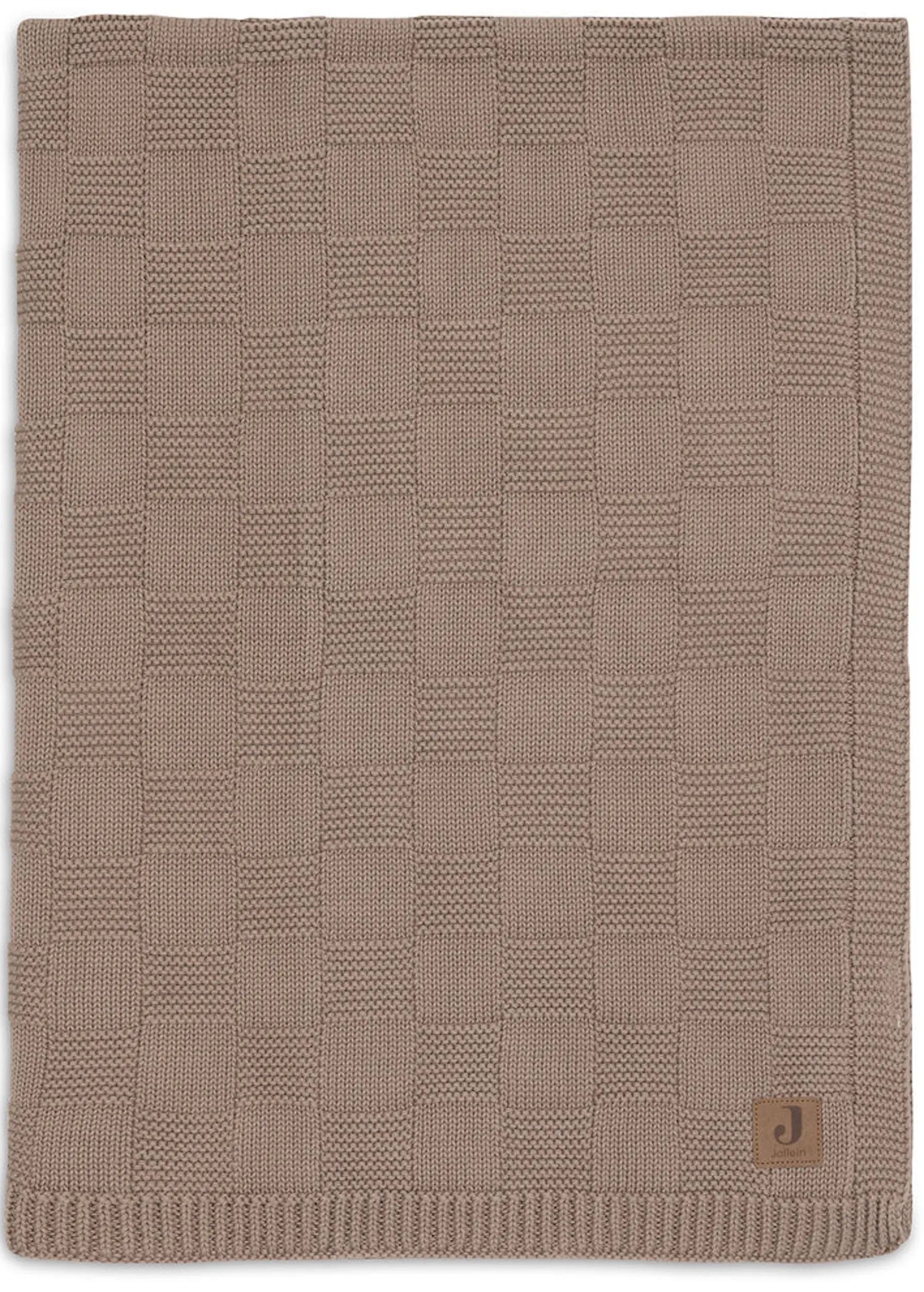 Плед Jollein Box Knit Gots 100x150 (Milky Coffee) - 2