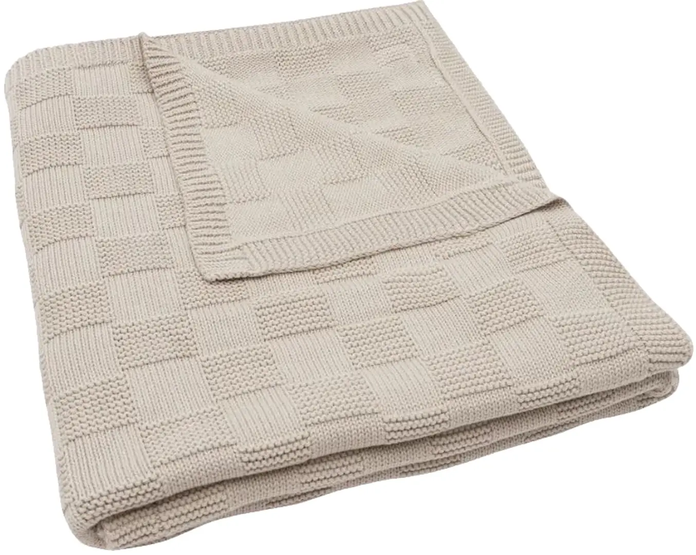 Плед Jollein Box Knit Gots 100x150 (Warm Sand)
