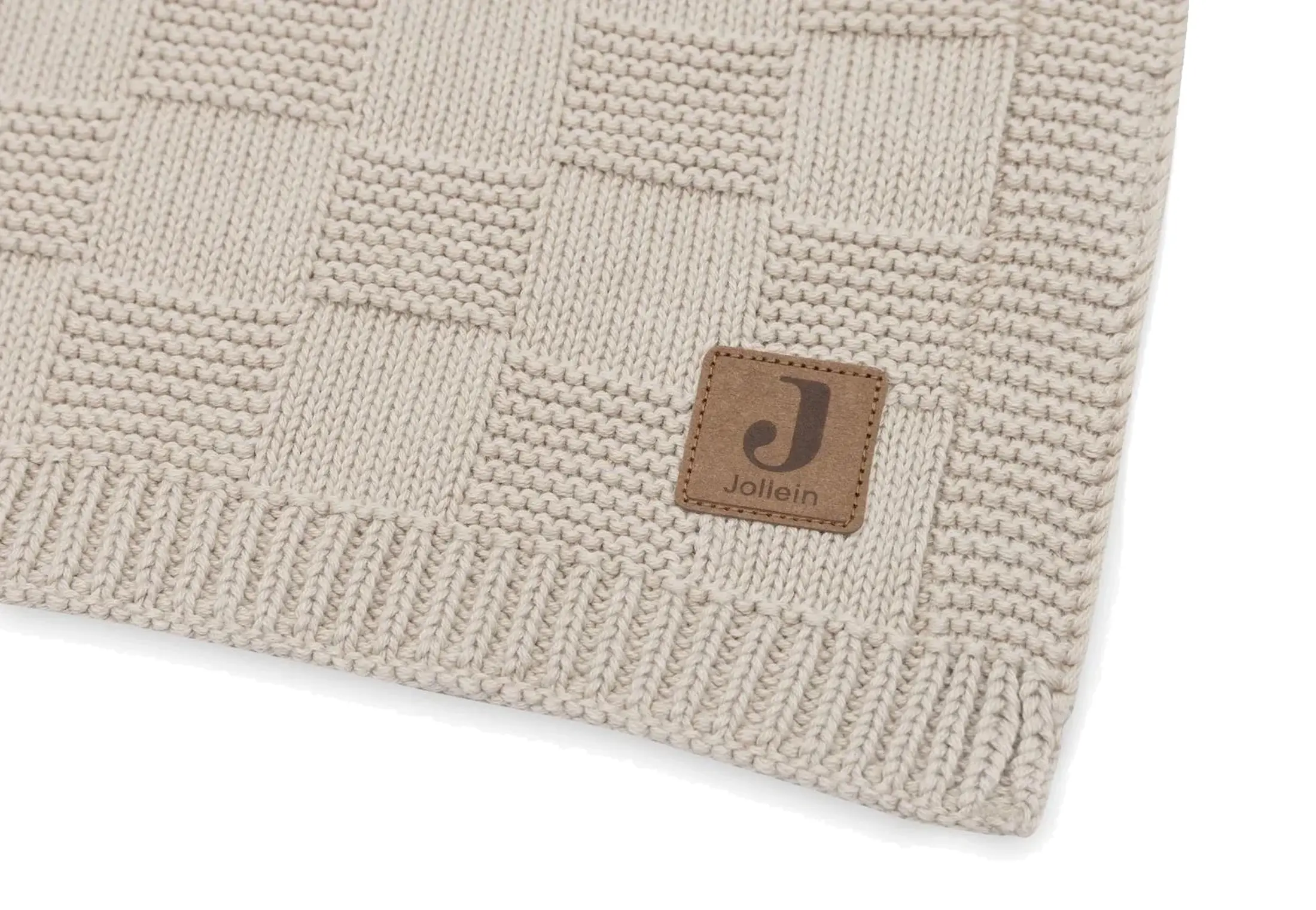 Плед Jollein Box Knit Gots 75x100 (Warm Sand) - 2