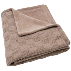 Плед Jollein Box Knit Velvet Gots 100x150 (Milky Coffee)