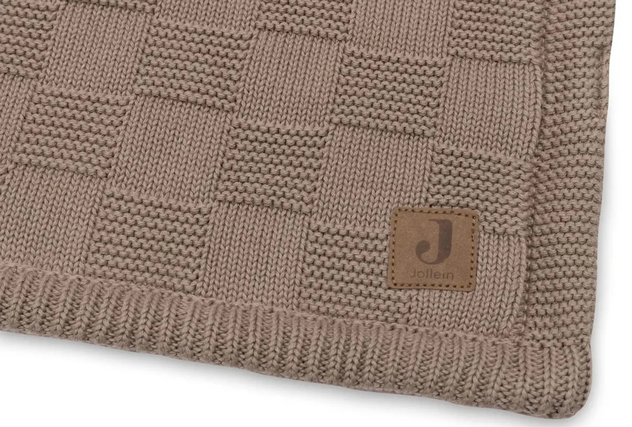 Плед Jollein Box Knit Velvet Gots 100x150 (Milky Coffee) - 4