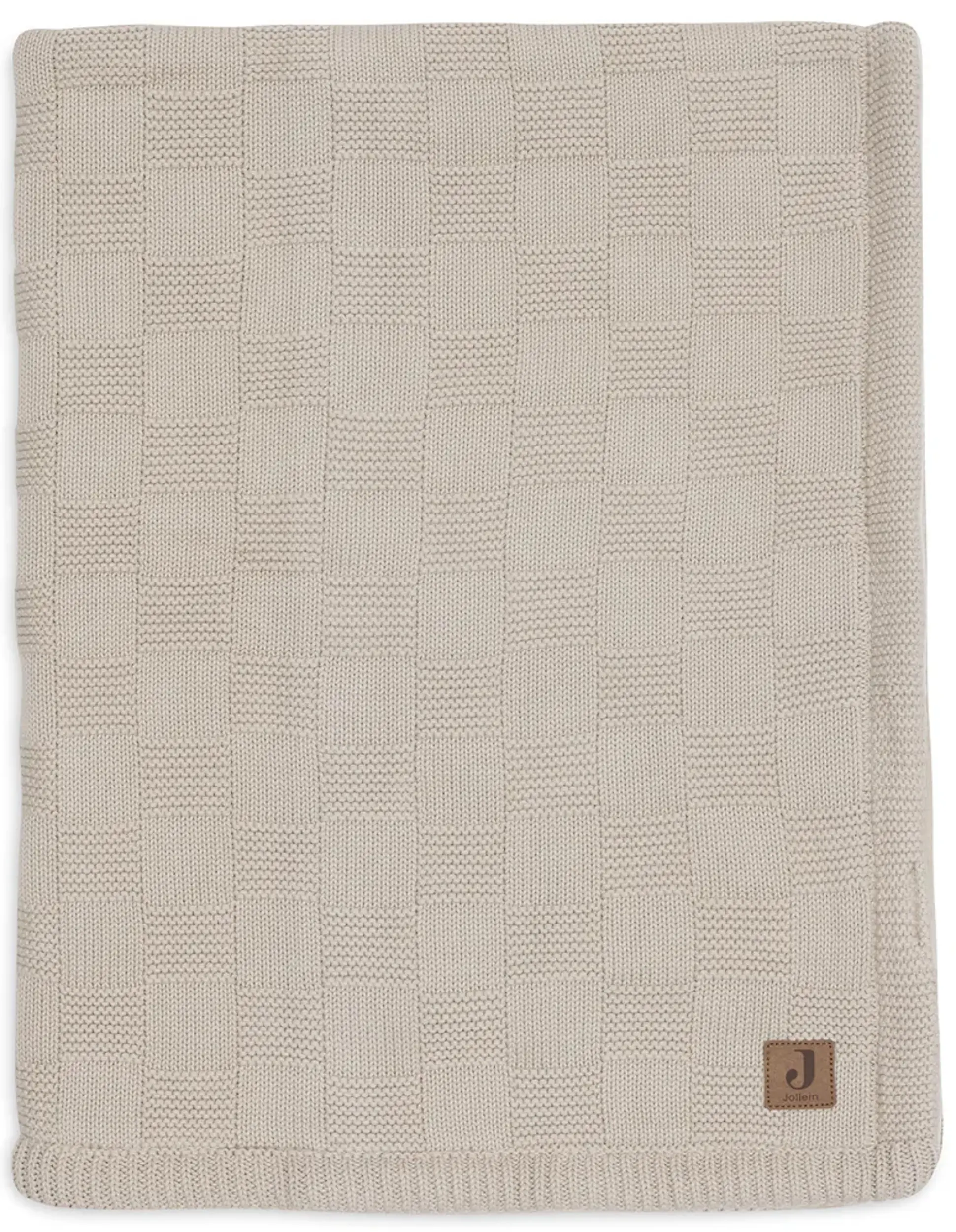 Patura Jollein Box Knit Velvet Gots 100x150 (Warm Sand) - 2