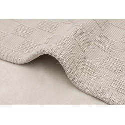 Patura Jollein Box Knit Velvet Gots 100x150 (Warm Sand) Thumb