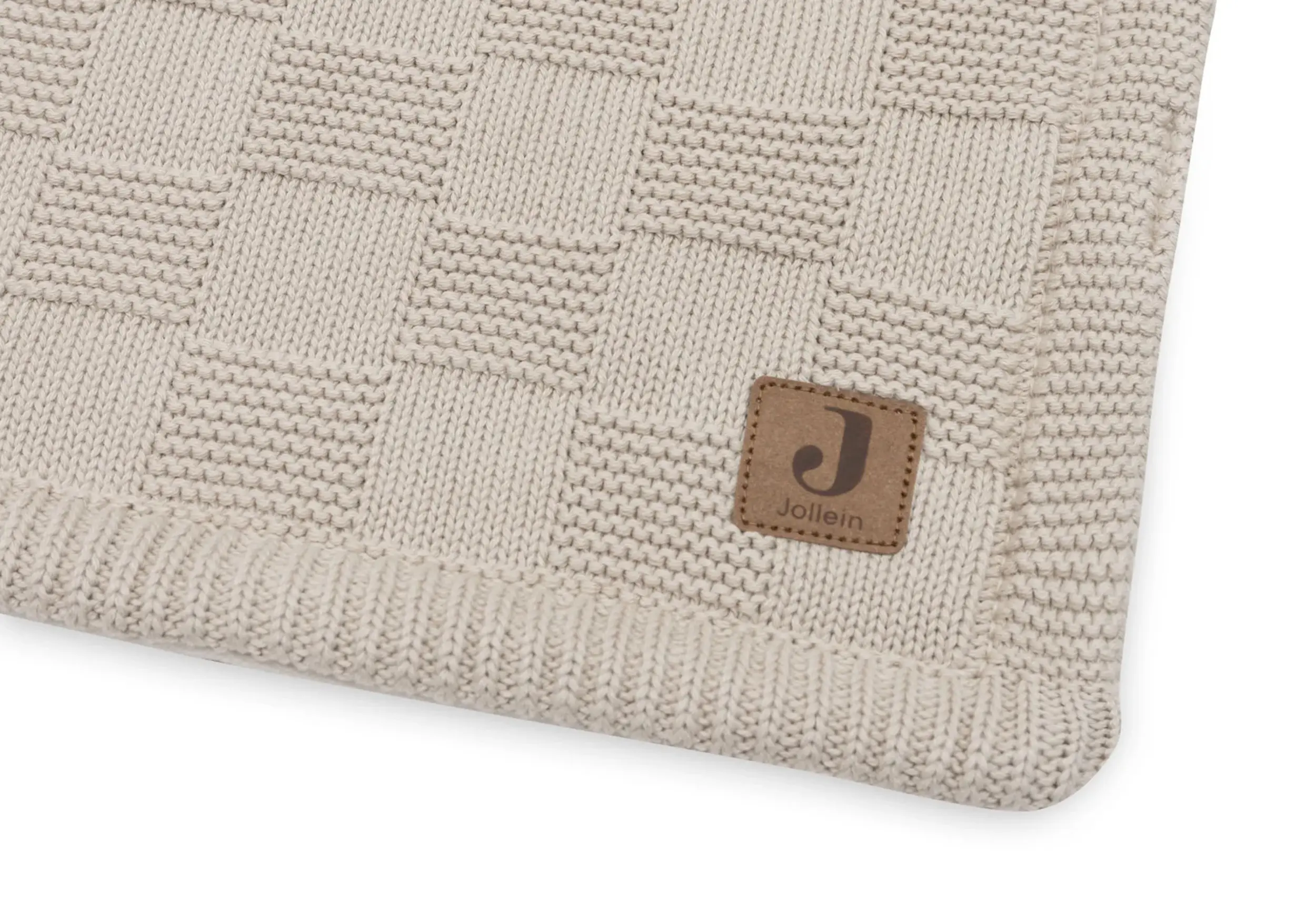 Patura Jollein Box Knit Velvet Gots 100x150 (Warm Sand) - 4