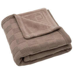 Плед Jollein Box Knit Velvet Gots 75x100 (Milky Coffee)