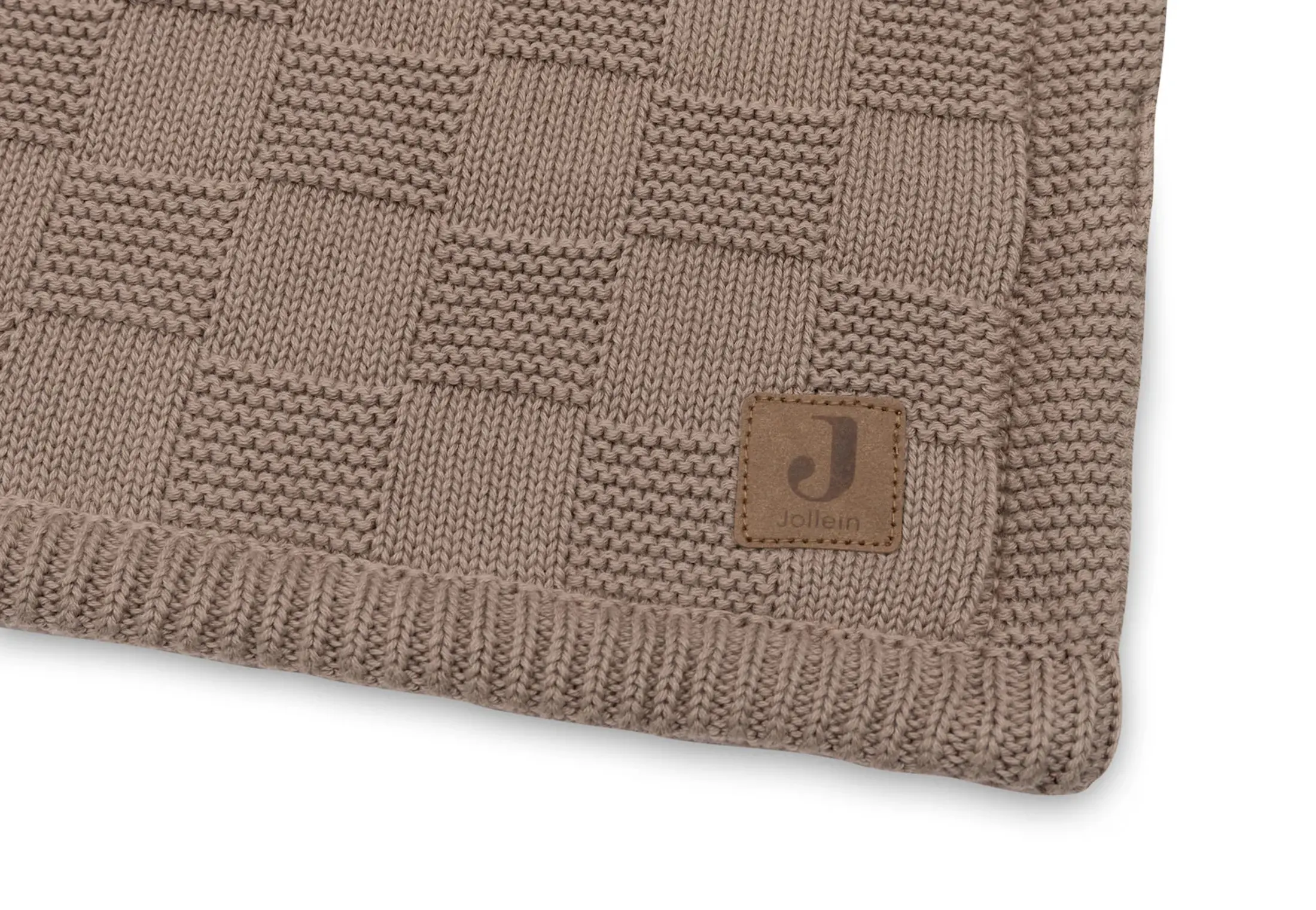 Плед Jollein Box Knit Velvet Gots 75x100 (Milky Coffee) - 4
