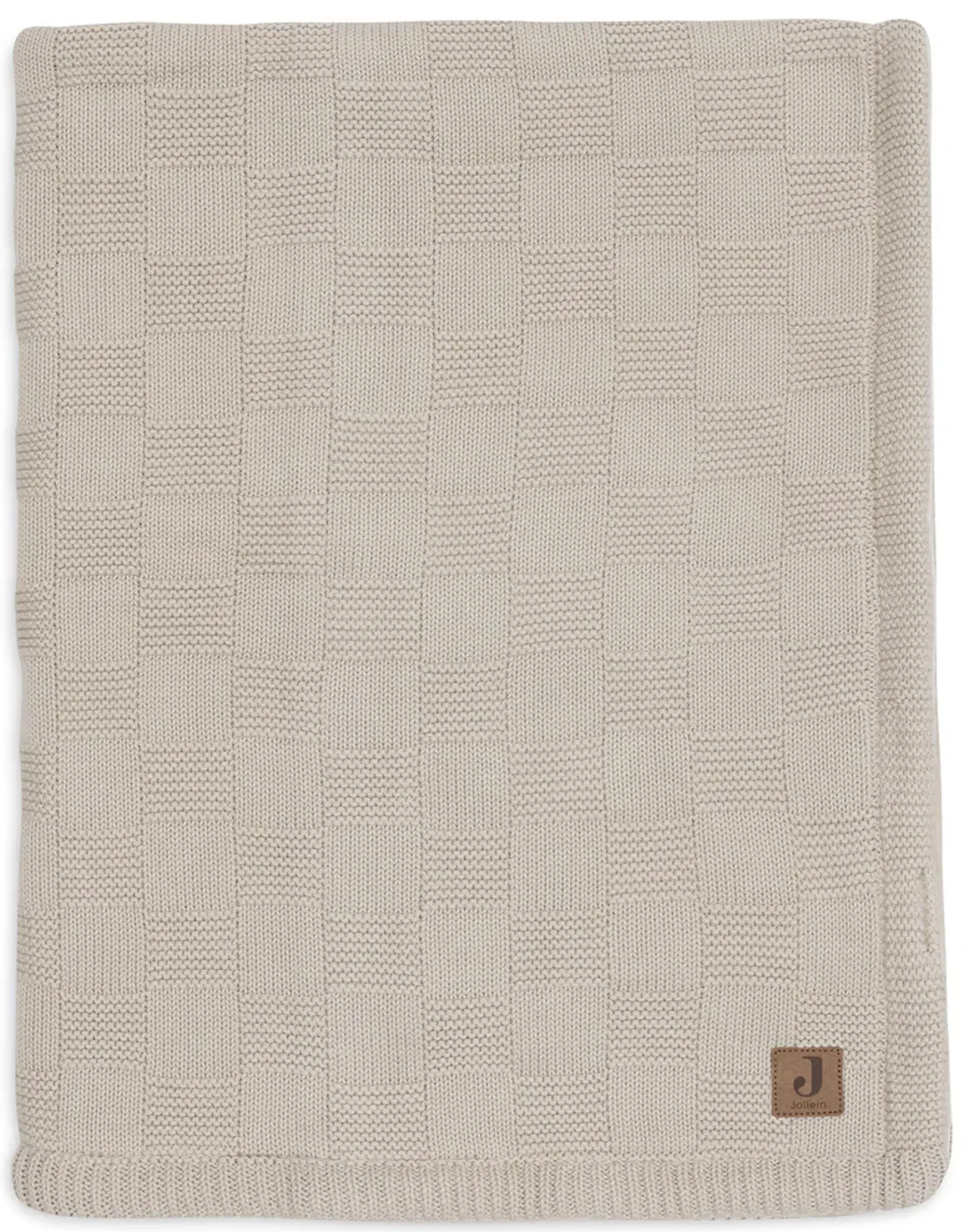 Patura Jollein Box Knit Velvet Gots 75x100 (Warm Sand) - 2