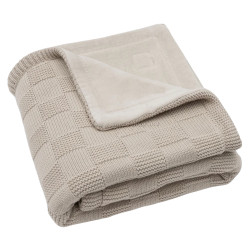 Patura Jollein Box Knit Velvet Gots 75x100 (Warm Sand)