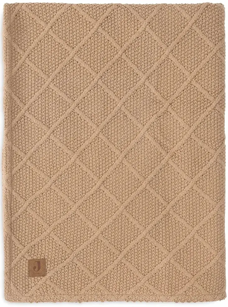 Плед Jollein Check Knit 100x150 (Biscuit) - 2