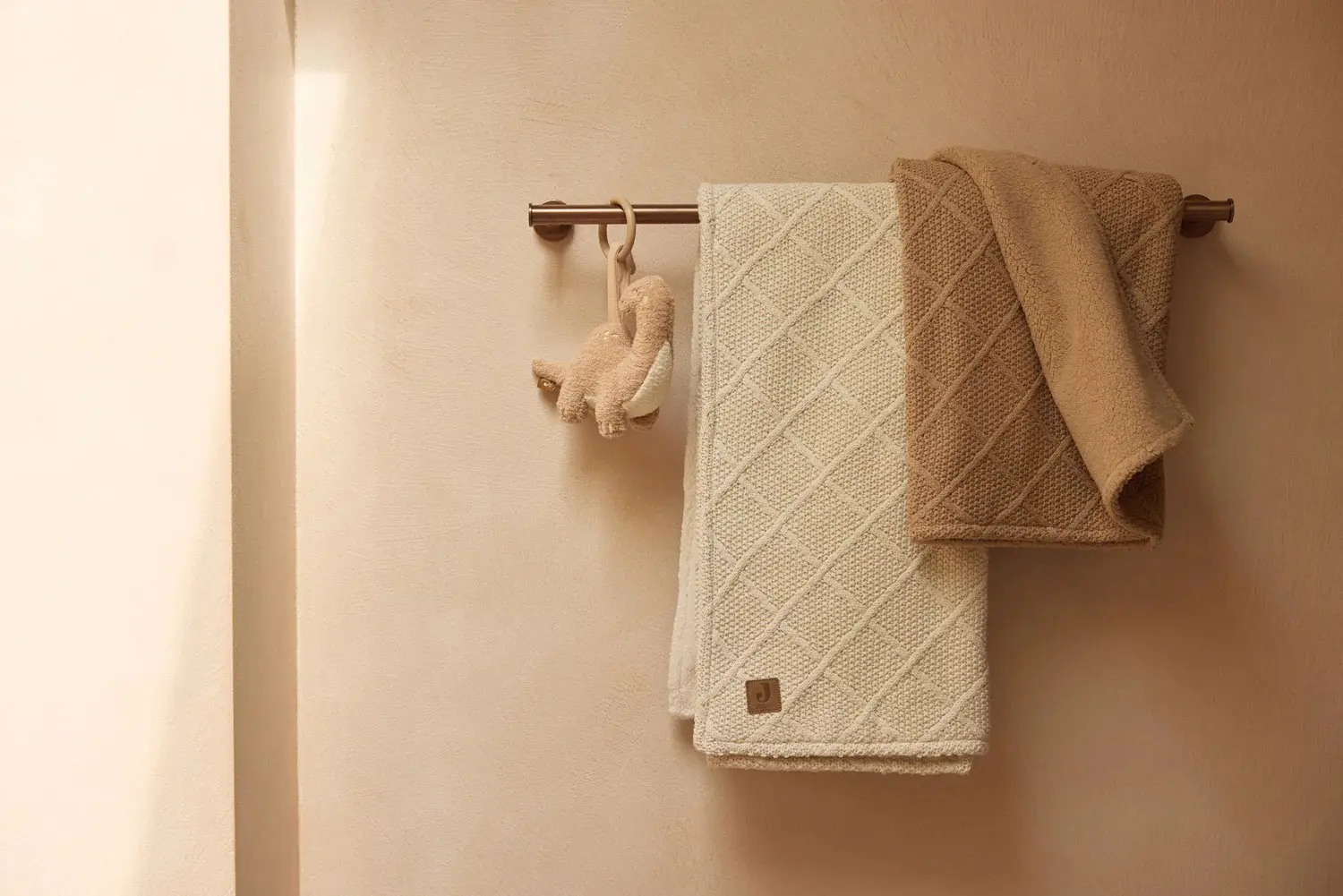 Плед Jollein Check Knit 100x150 (Biscuit) - 11