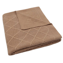 Patura Jollein Check Knit 100x150 (Biscuit)