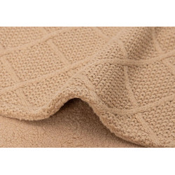 Плед Jollein Check Knit 100x150 (Biscuit) Thumb