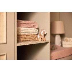 Плед Jollein Check Knit 100x150 (Biscuit) Thumb