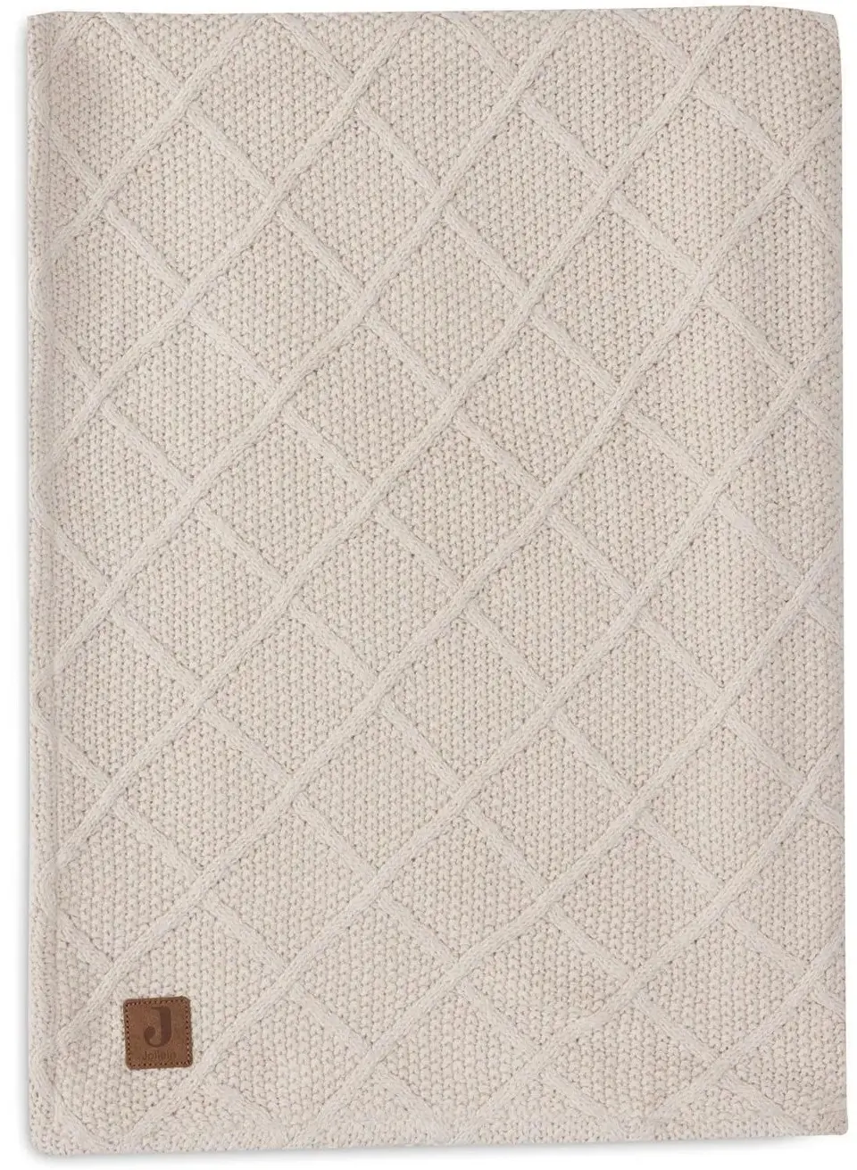 Плед Jollein Check Knit 100x150 (Oatmeal) - 2